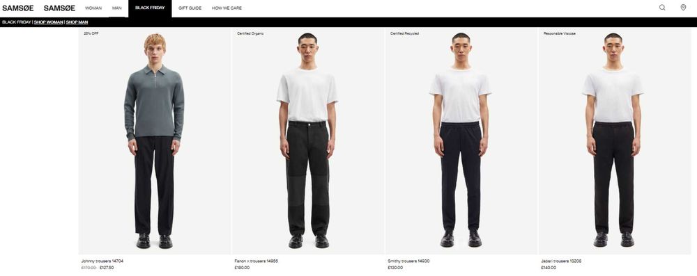 Samoe & Samoe - Danish Designer Pants - Mens