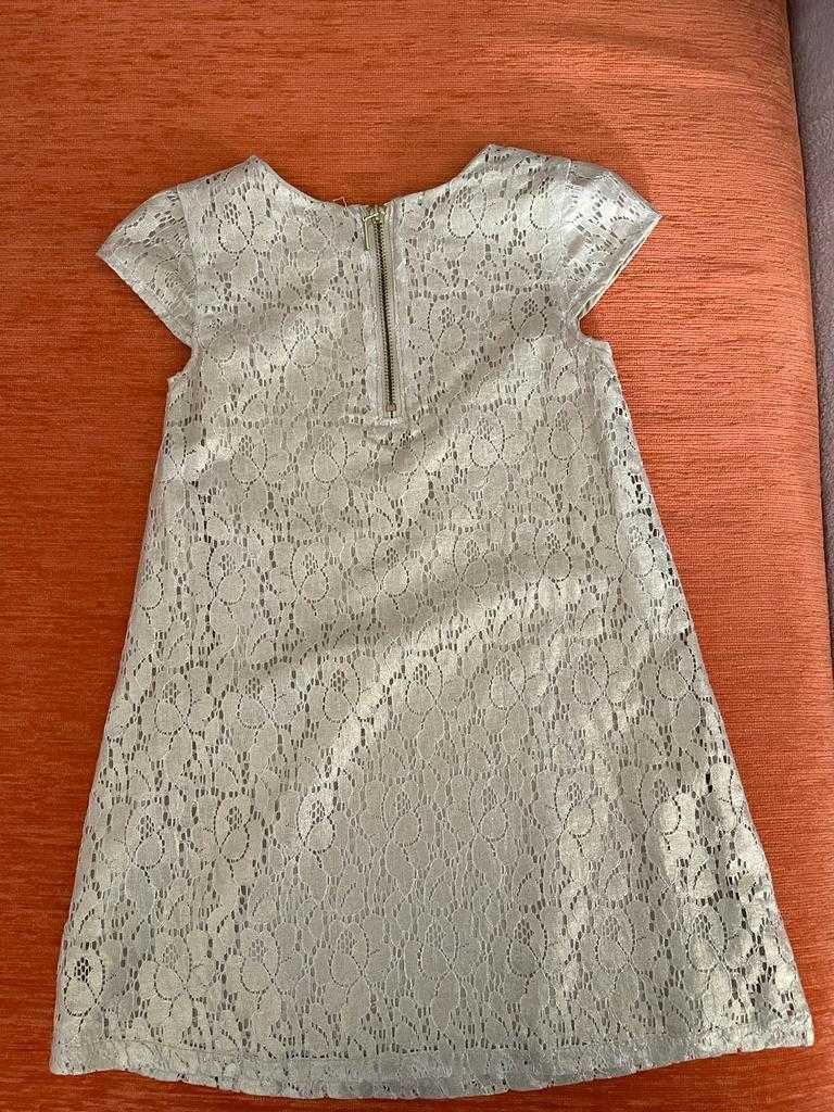 Rochie	H&M	Bej-auriu	6-7 ani (122 cm)