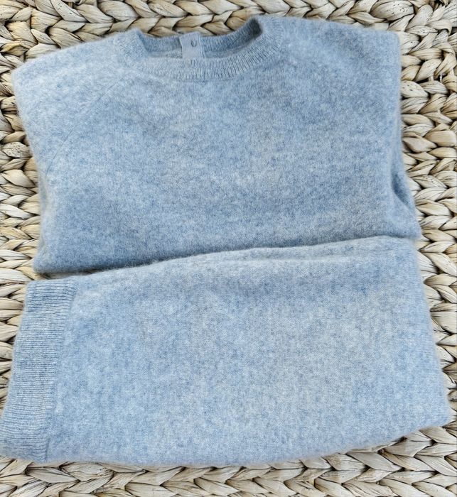 Set H&M din cașmir Blue Marl, mărime 98 (2-3 ani)