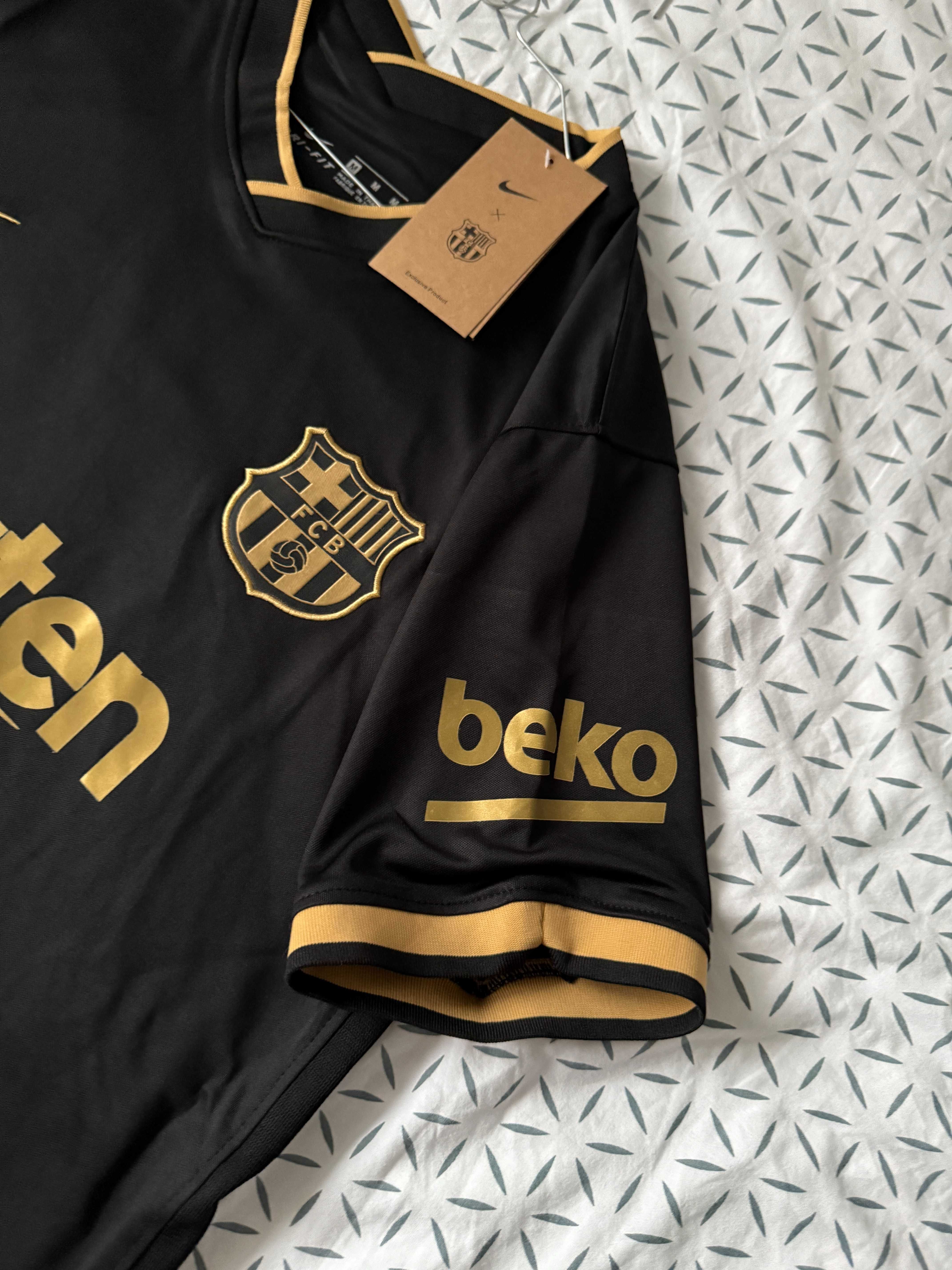 Tricou Messi Barcelona la liga negru fotbal barca