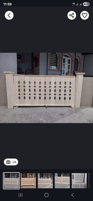 Elemente ptr.gard moderne,diferite modele și dimensiuni .