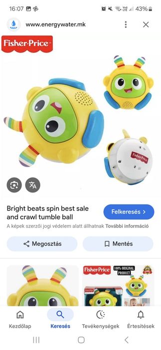 Fisher price sétáló labda