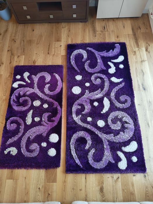 Set 3 covoare Sanat-Vega Mov – fir de mătase, stare excelentă