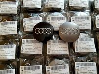 Капачки за Ауди 6см Сиви и черен гланц Audi A3 A4 A5 A6 sline
