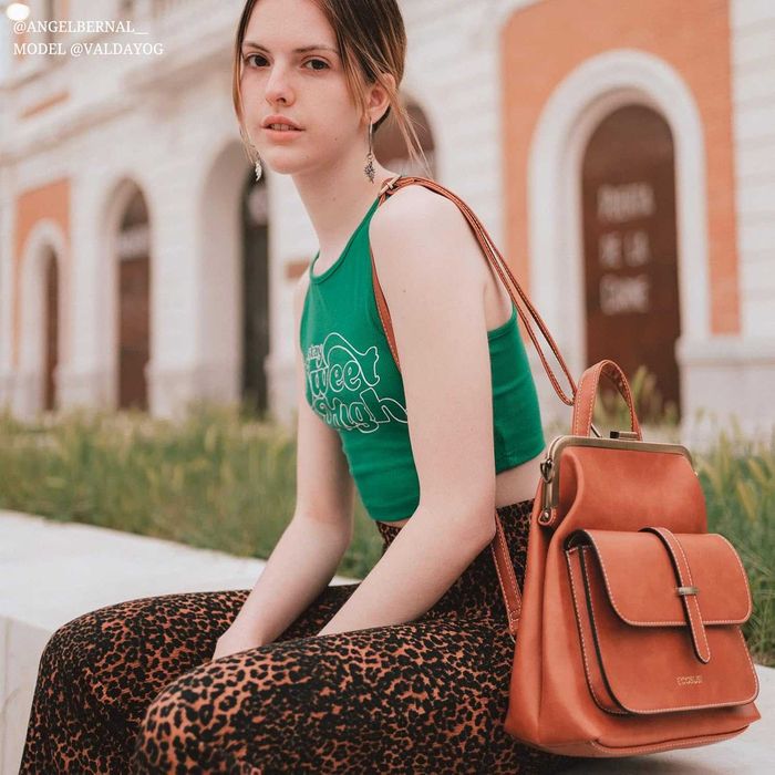 ECOSUSI Малка раница, чанта от изкуствена кожа