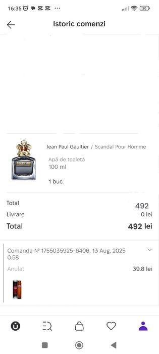 Vând parfum original Jean Paul Gaultier Pour Homme ( nu sauvage dior )