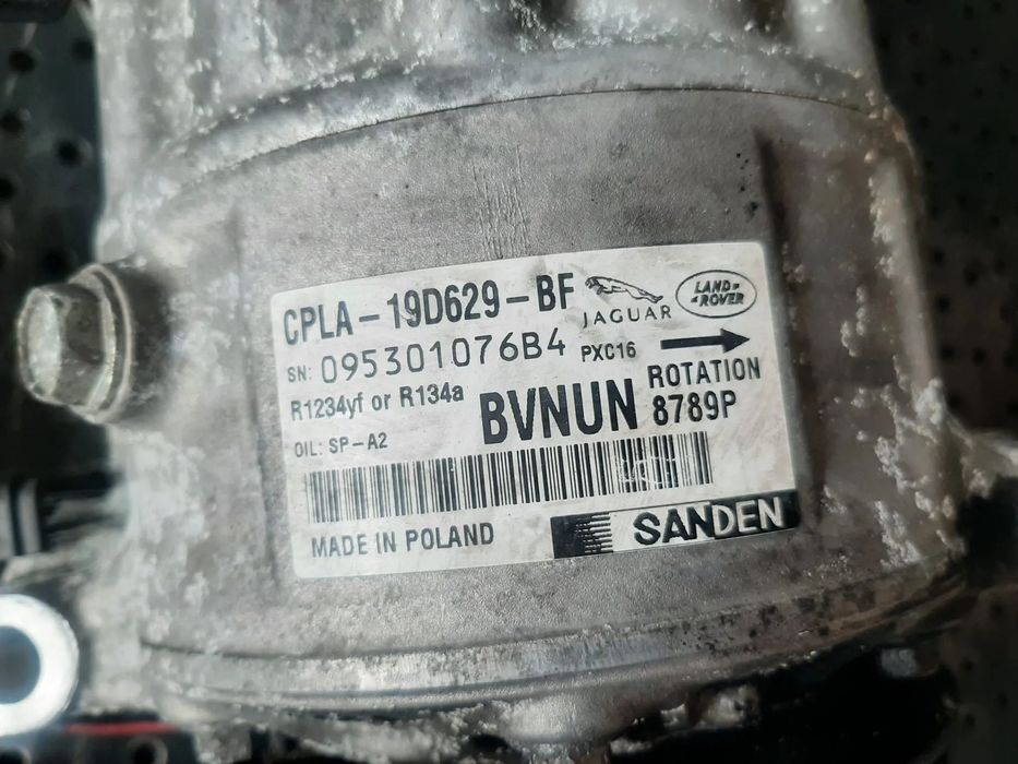 compresor clima ac 2.0 d 204dt land rover range rover evoque l538  cpla-19d629-bf