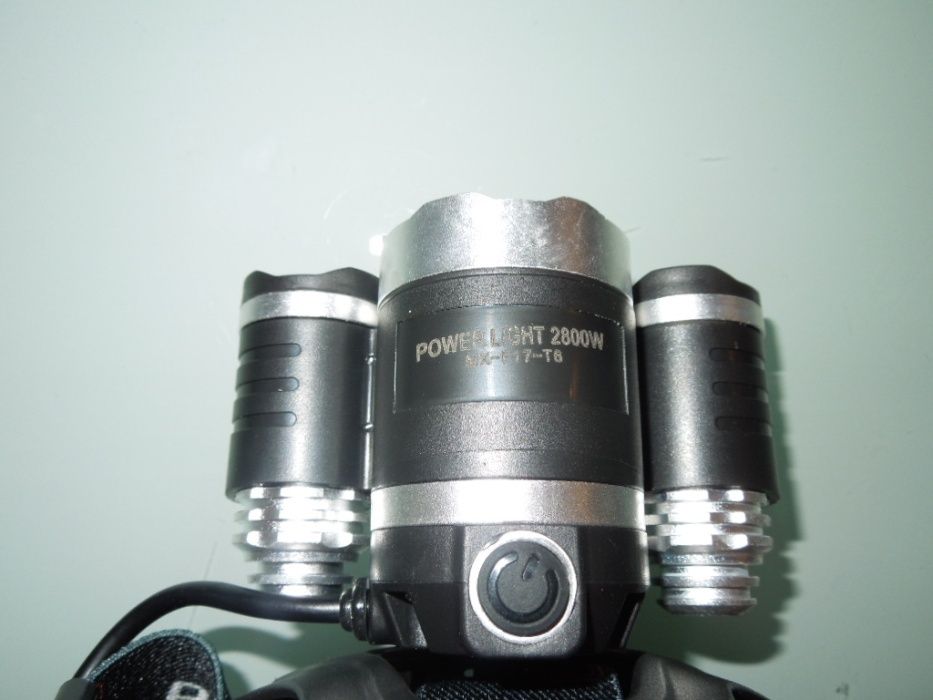 Lanterna Frontala De Cap Aluminiu 2800W Led 3 x CREE-XM-L T6