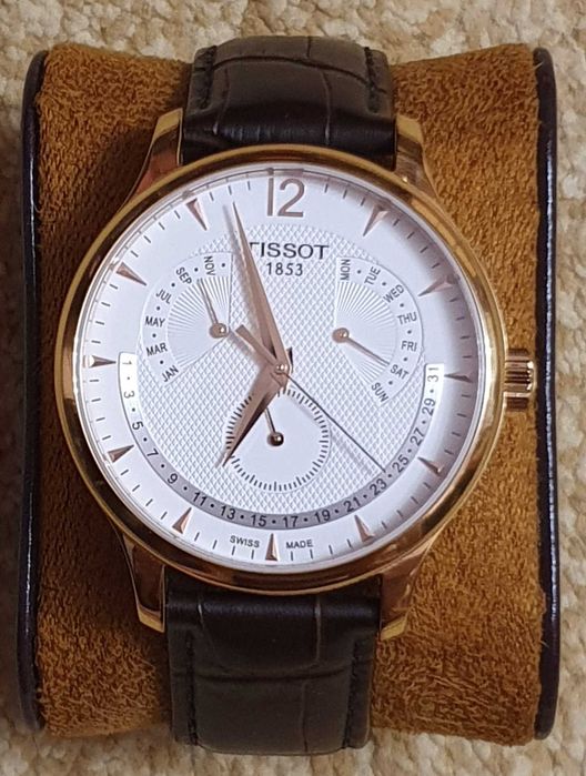 Ceas Tissot Tradition Perpetual Calendar Gold T063.637.36.037.00