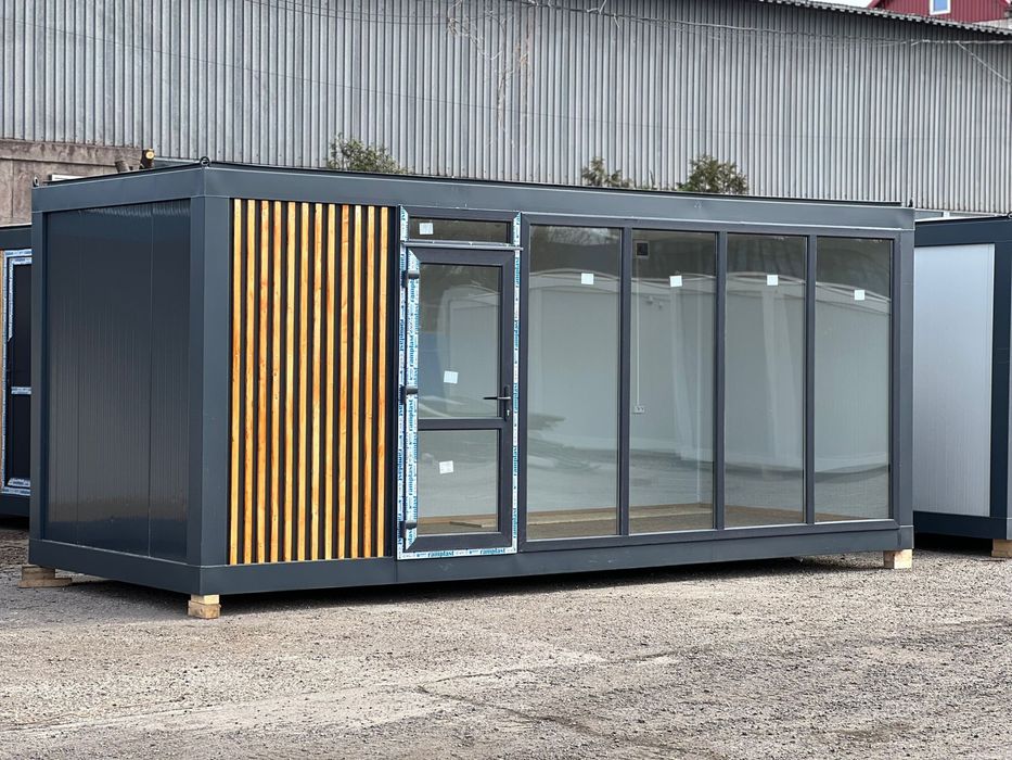 Container vitrina birou modular sanitar