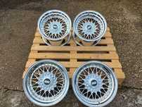 16 BBS-RC Chrome 4×100-4×108 9j-10j et15-12 Bmw E30 Vw Golf mk2 mk3 80