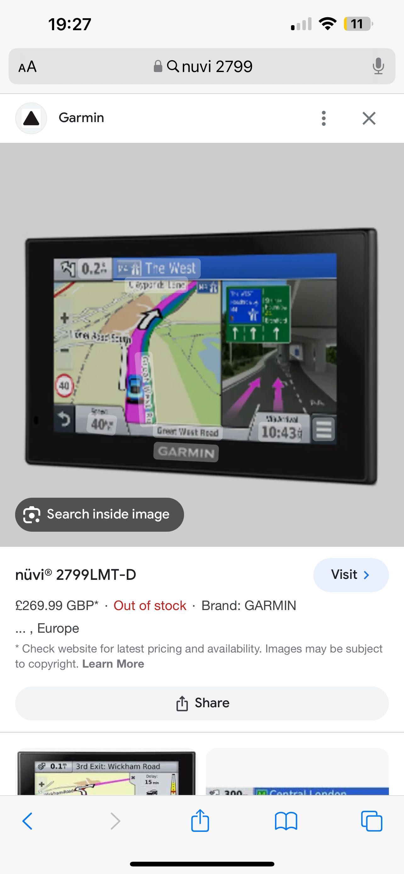 Garmin Nuvi 2799Lm