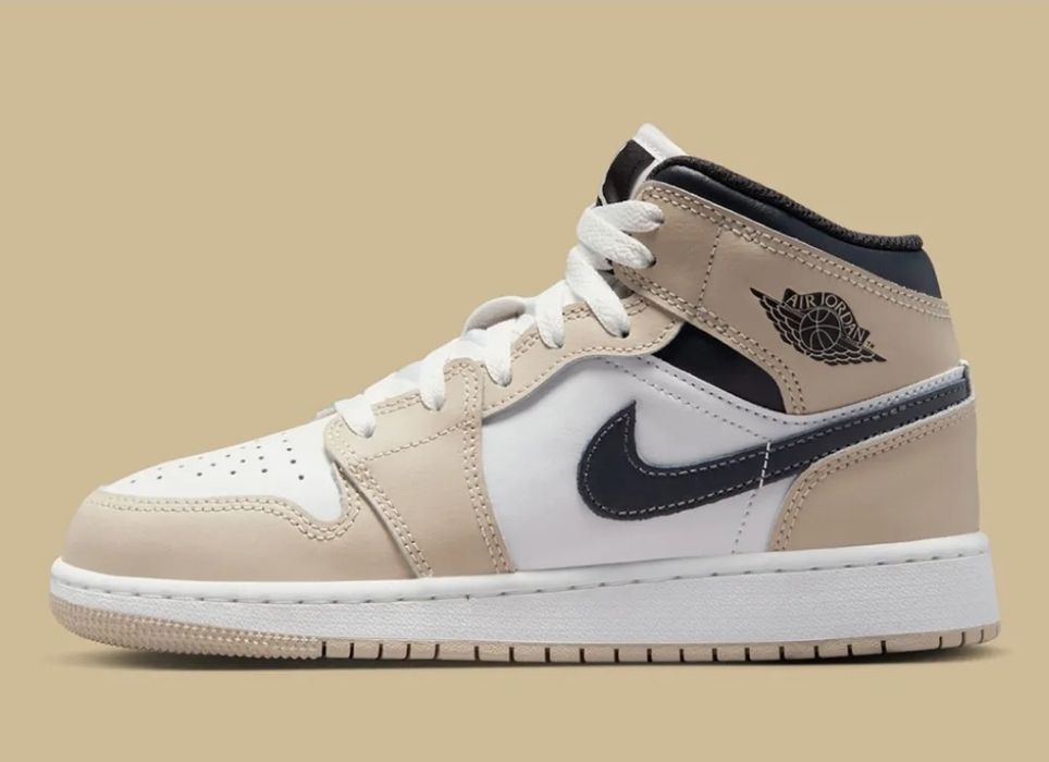 Jordan 1 mid "light tan" 40 originali noi