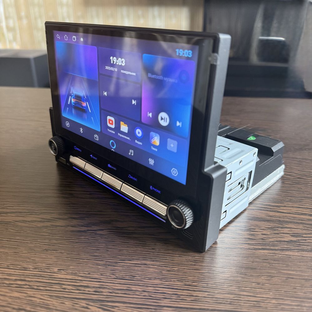 Магнитола 1 дин андроид 13 штатная WiFi CarPlay 7 дюймов Monitor