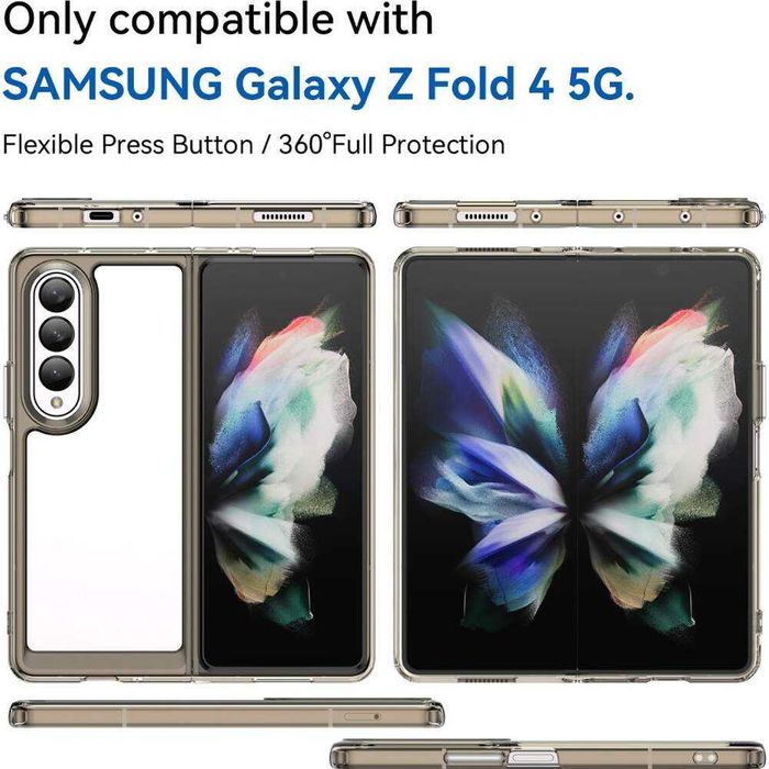 Husa antisoc carbon flip piele SAMSUNG Galaxy Z Fold6 5 Fold4 3 mod di