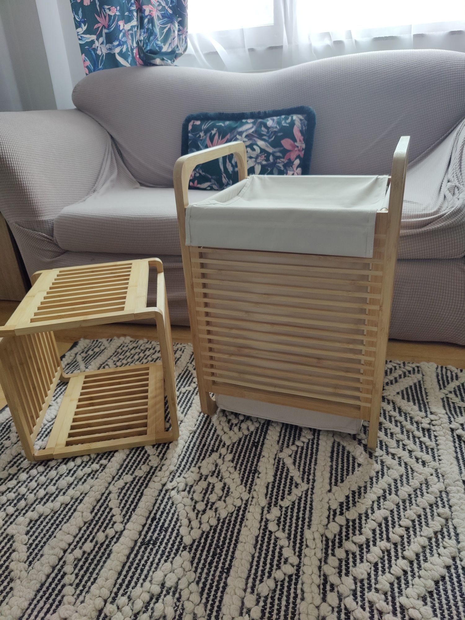 Set cos rufe și suport prosoape