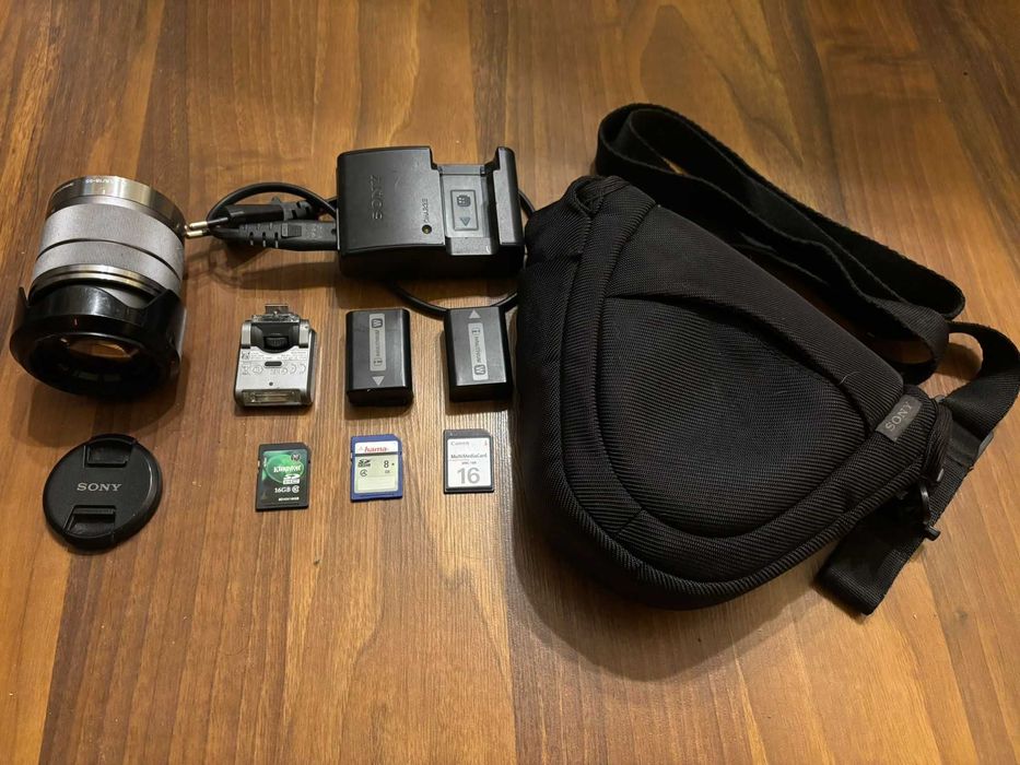 Vand obiectiv Sony Nex 18-55 mm + Accesorii