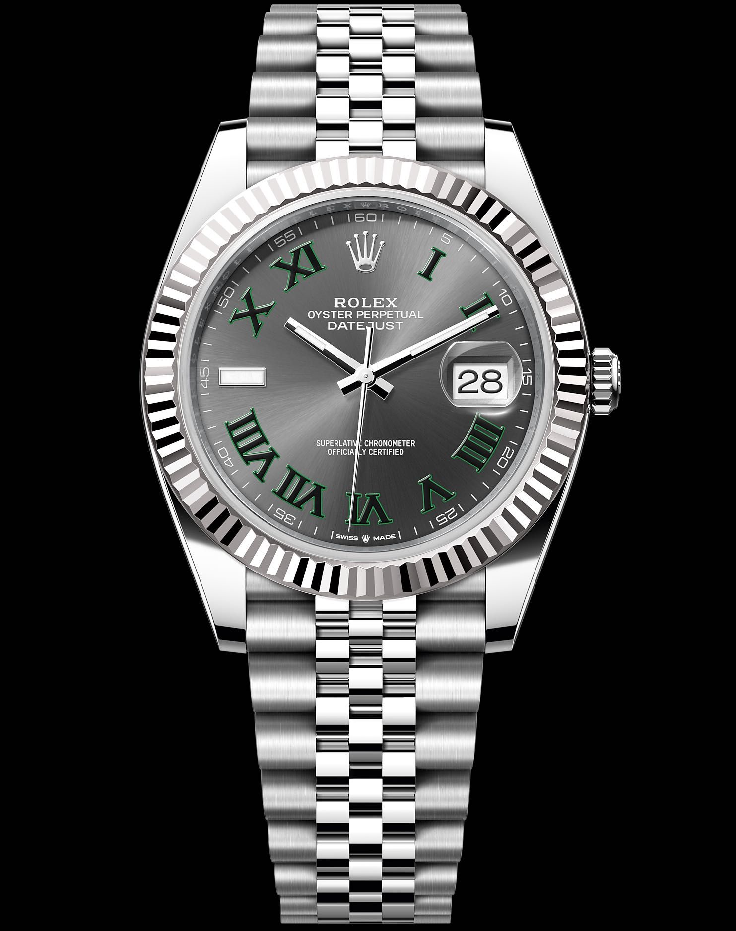 NEW Rolex Datejust 41mm Steel and White Gold 126334 WIM