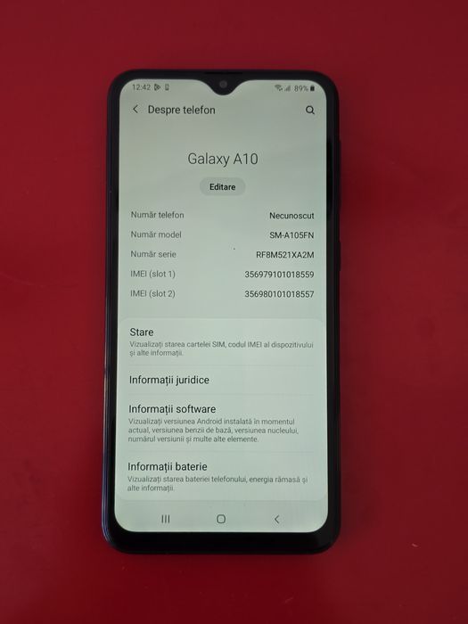 Samsung A10 - ofer garantie