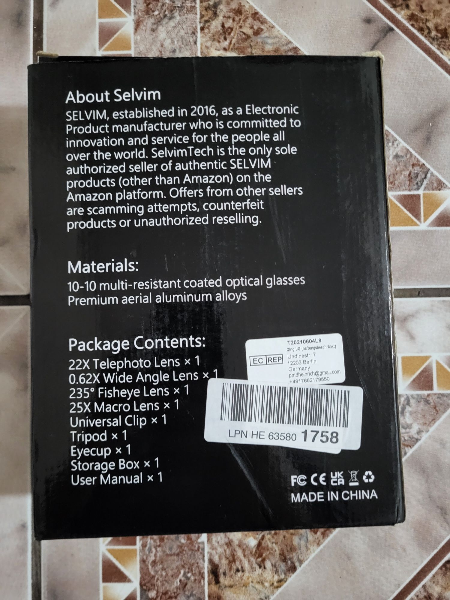 Selvim Phone Camera Lens Kit 4