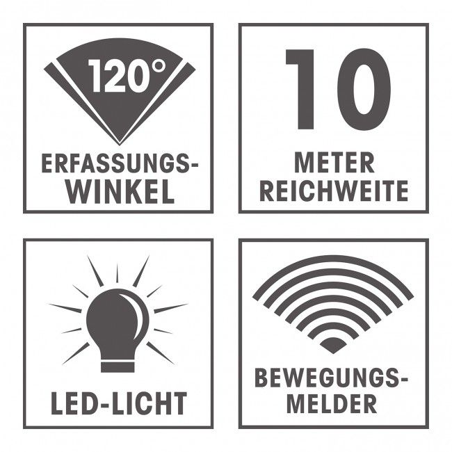 Мощен фенер със сензор за движение EASYmaxx LED