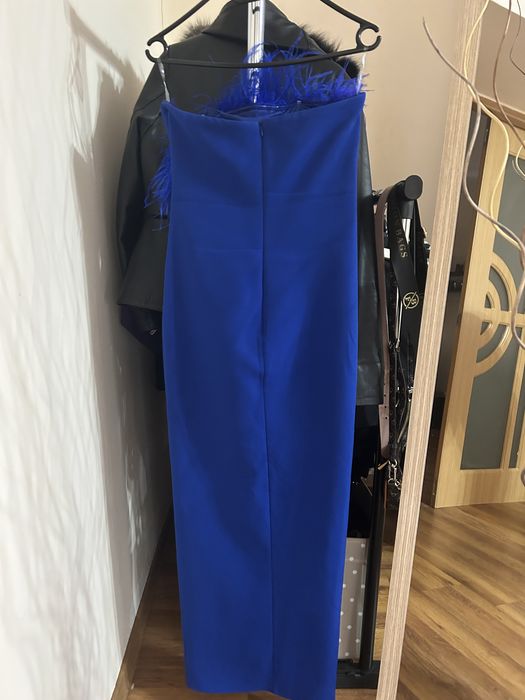 Rochie cu pene naturale