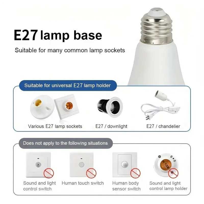 LED крушка с вграден сензор за движение