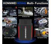 Tester AUTO 2024 Bluetooth OBD2 Scanner KONNWEI Full System OBD II