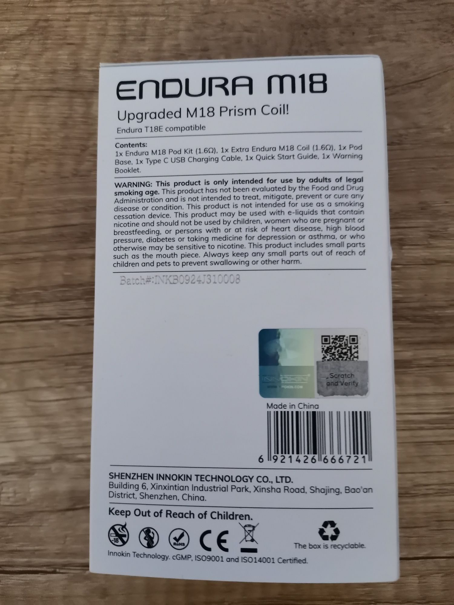 [NOU] Tigara Electronica Innokin Endura M18 (Pod Kit)