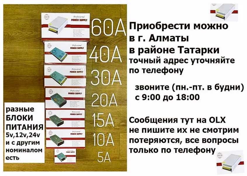 Блок питания 12В и преобразователь напряжения
