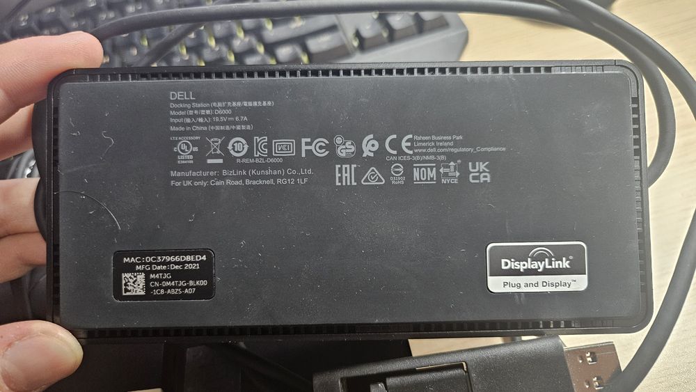 Docking Station Dell Universal Dock UD22/D6000