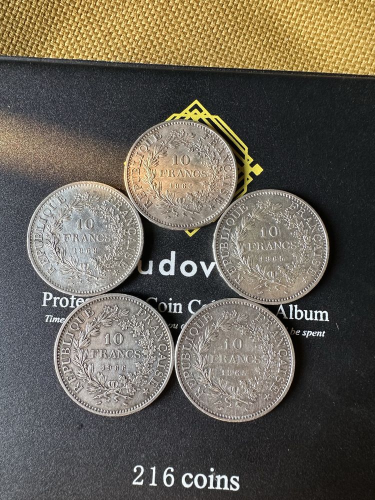 Monede 10 francs, ARGINT