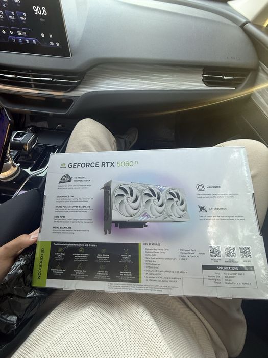 MSI RTX 5060Ti TRIO WHITE | 8 GB GDDR7 | OC Edition | новая в упоковке