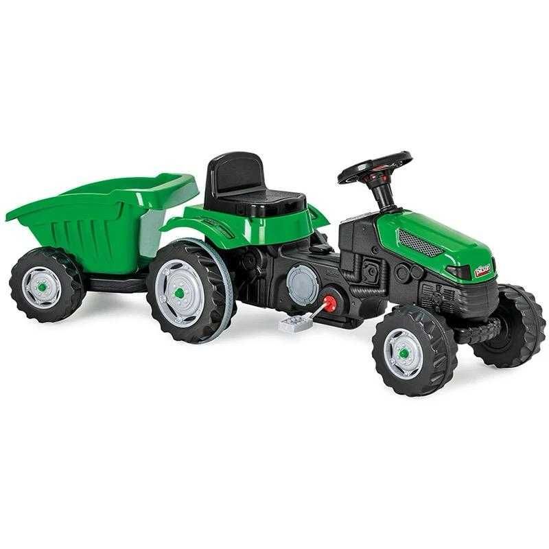 Tractor cu pedale si remorca pentru copii 3-8 ani Tractoras Copii Nou