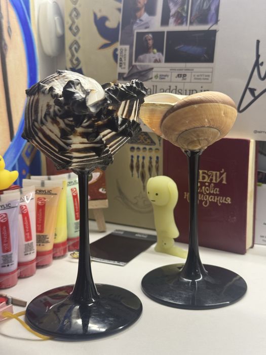 Бокалы из натуральной ракушки