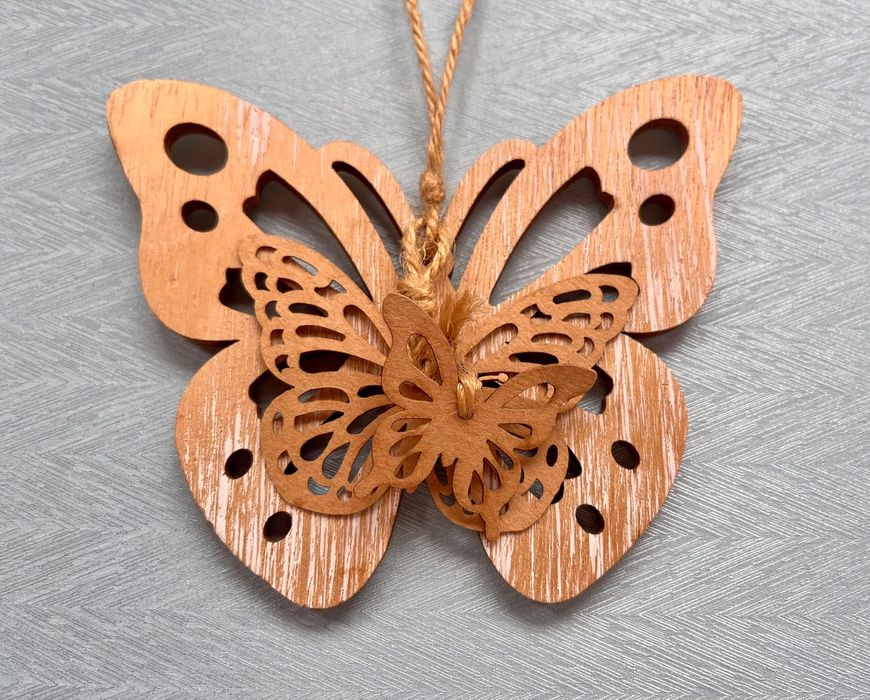 Дървена декорация Пеперуда