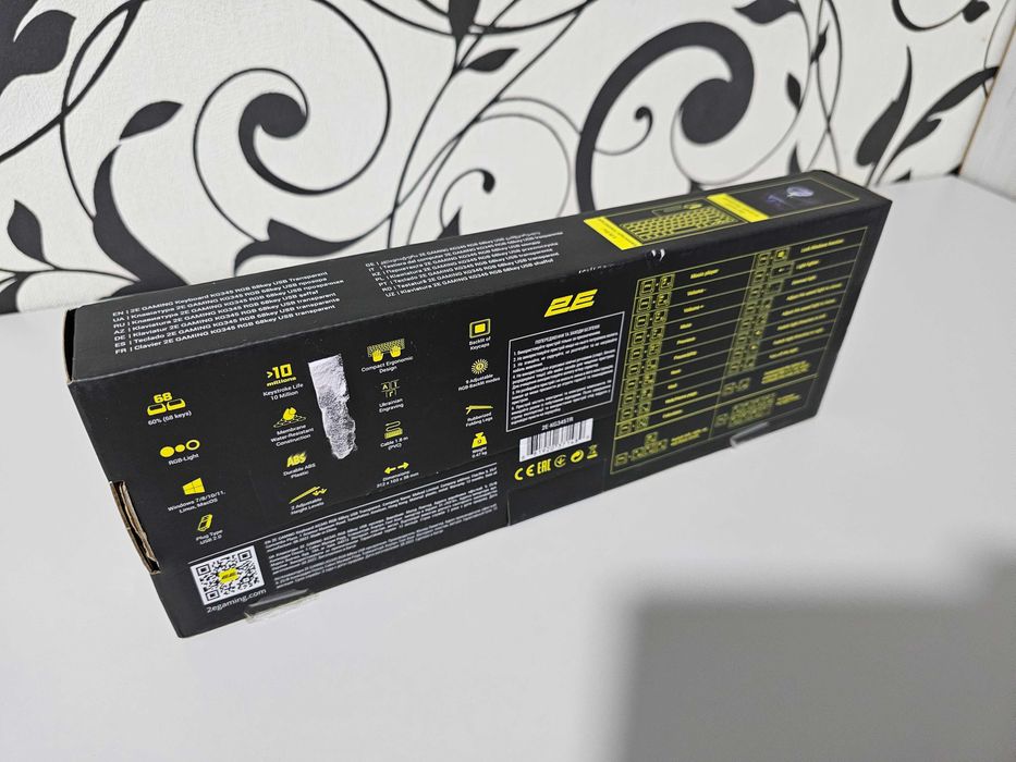 ПРОДАМ Клавиатура игровая проводная 2E GAMING /2E-KG345TR RGB 68KEYS.