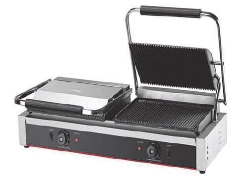 Panini grătar contact grill striat în partea de sus