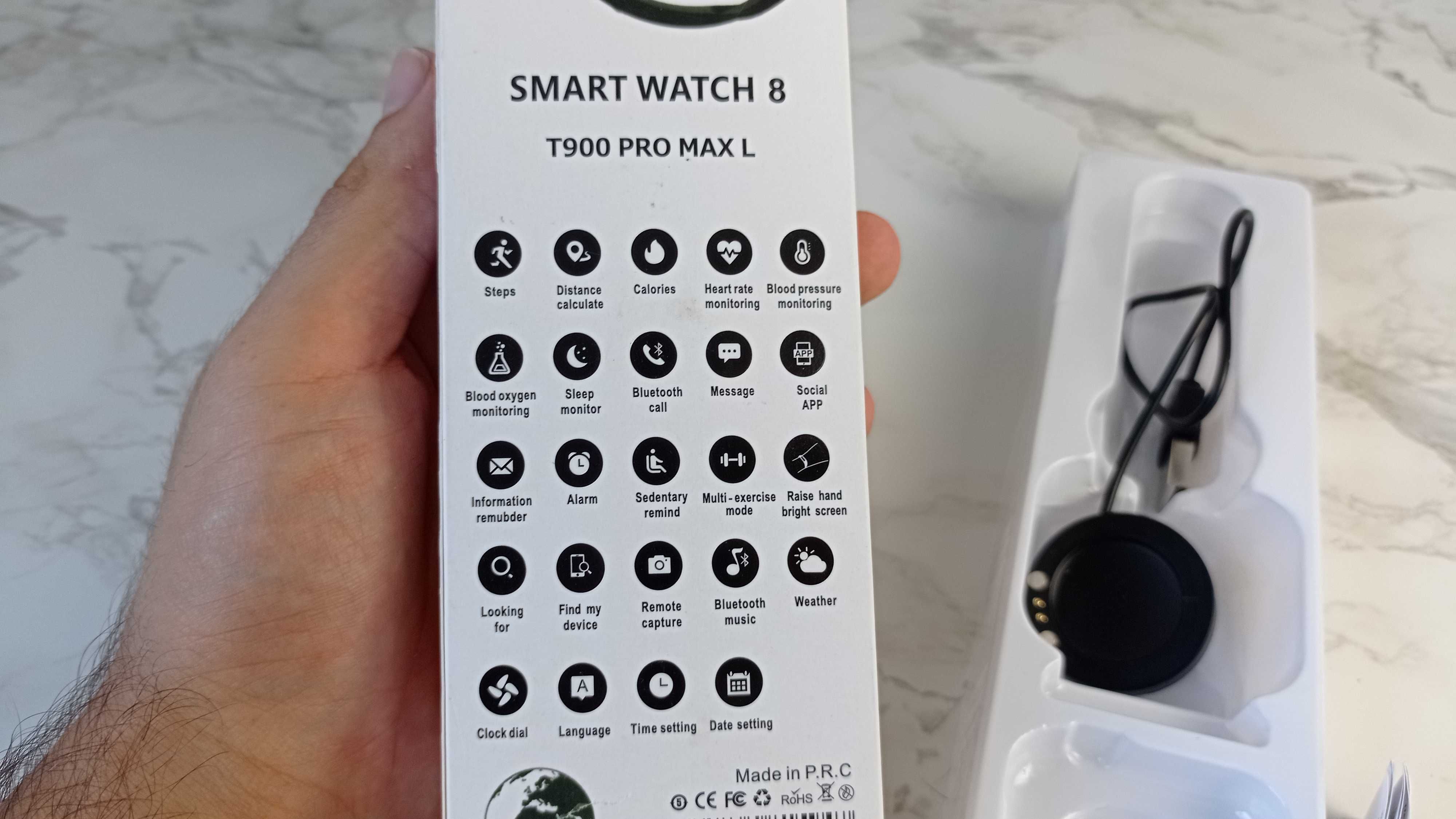 Смарт часовник T900 Pro Max L Series 8 - Розов