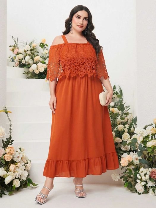 Рокля с дантела, Елегантна рокля, Рокля брик