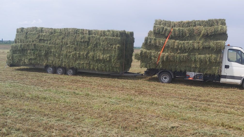 Baloti de lucernă transport și cereale