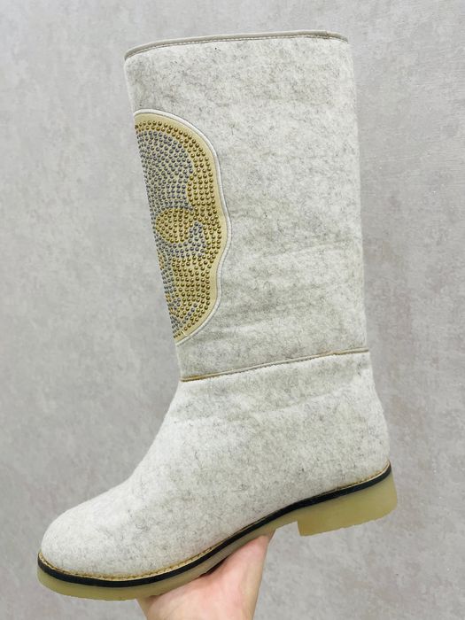 Сапоги из натуральной шерсти