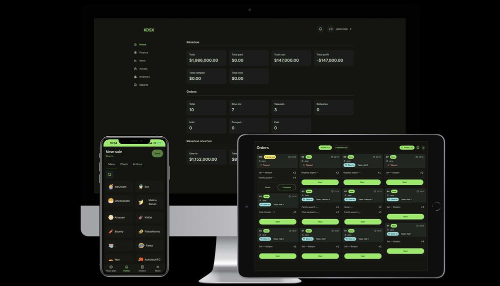 Oshxona va Restoran Kassa | POS