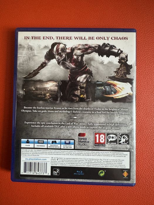 Vand God of war,  ps4