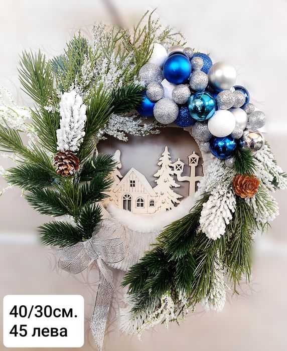 Коледни венци и декорация