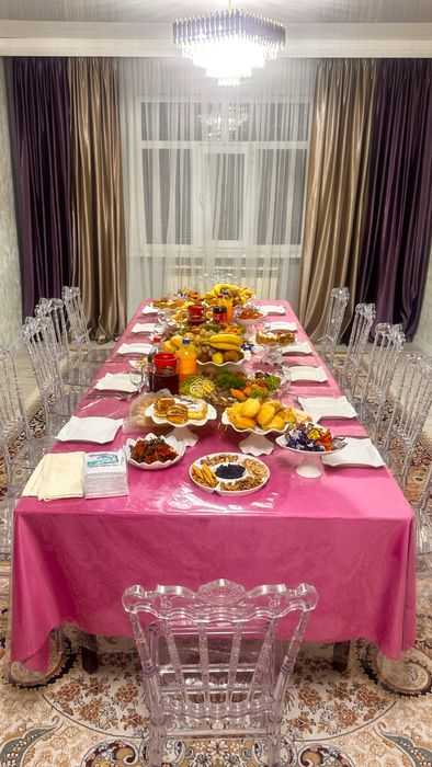 Прокат посуды столы и стулья, шатер, газон, фуршетный стол