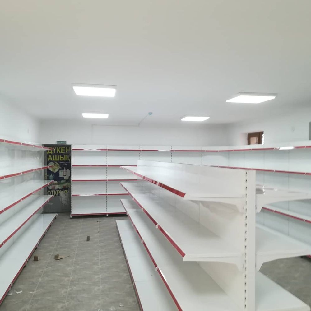 Торговые оборудование для магазинов и супермаркетов. Стеллажи полки