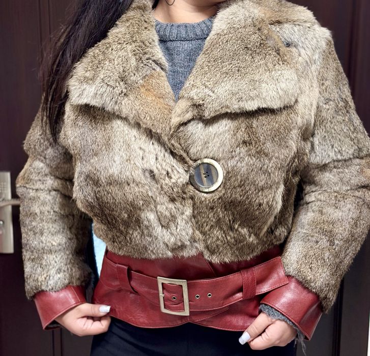 Jachetă scurtă din blană naturală Primo Pelo, Made in Italy