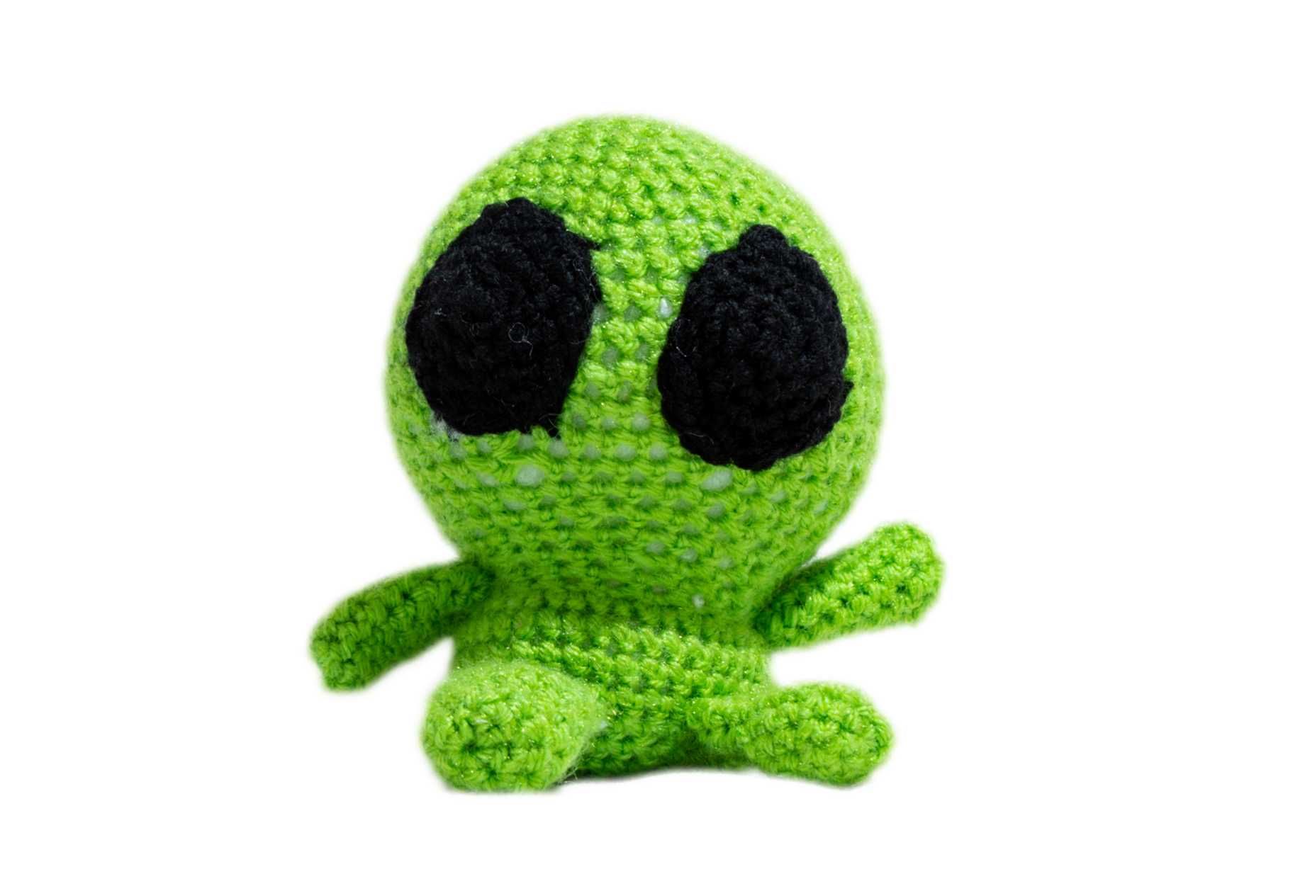 Vand jucarie papusa crosetata Baby Alien (amigurumi - handmade)