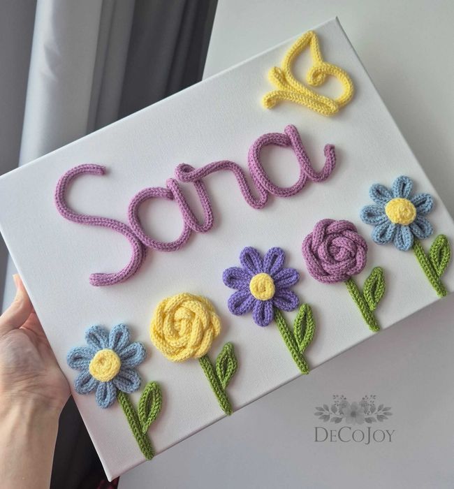 Decoratiune personalizata pentru camera copiilor/ Litere decorative